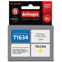 Activejet Ae-16Ynx Ink cartridge Replacement for Epson 16Xl T1634 Supreme 15 ml yellow  5901443108900 Expacjaep0286