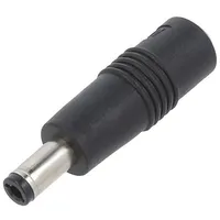 Adapter Plug straight Input 5,5/2,1 Out 5,5/2,5  Dc-Plug-P1J-P1M Dc Plug-P1J-P1M