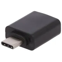 Adapter Usb 3.0 A socket,USB C plug nickel plated 5Gbps  Ak-300506-000-S