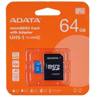 Adata Premier Micro Sdxc Uhs-I 64Gb 85/25 Mb/S  Ausdx64Guicl10A1-Ra1