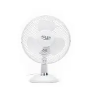 Adler  Ad 7302 Desk Fan White Diameter 23 cm Number of speeds 2 Oscillation 22 W 5908256830769