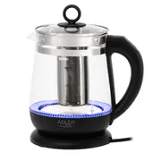 Adler  Kettle Ad 1299 Electric 2200 W 1.5 L Glass 360 rotational base Black 1299B 5905575908889