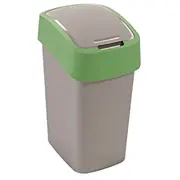 Atkritumu spainis Flip Bin 9L sudraba/zaļš  0802170P80 3253922170079