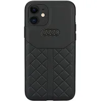 Audi Genuine Leather iPhone 12 Pro 6.1 czarny black hardcase Au-Tpupcip12P-Q8 D1-Bk  Au-Tpupcip12P-Q8/D1-Bk 6955250224420