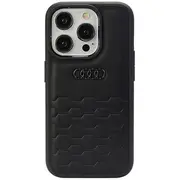 Audi Gt Synthetic Leather Back Case Aizsargapvalks Priekš Apple iPhone 15 Pro Max  Au-Tpupcip15Pm-Gt/D2-Bk 6955250226530