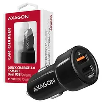 Axagon Pwc-Qc5 car charger Smart 5V 2,4A  Qc3.0, 30W, black 163858212413