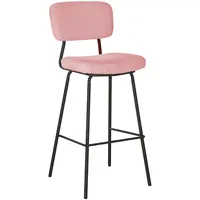 Bāra krēsls Keiu 46X49Xh107Cm, vintage rozā velveta  40888 4741243408883