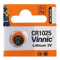 Bat1025.Vnc1 Cr1025 baterijas Vinnic litija - iepakojumā 1 gb.  3100000595203