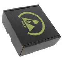 Box with foam lining Esd 100X100X38Mm cardboards black  Ats-026-0062 026-0062