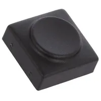 Button rectangular black polyamide 15.5X15.5Mm  826.000.011