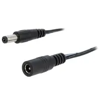 Cable 2X0.5Mm2 Dc 5,5/2,1 plug,DC socket straight  Dc.inv.0200.0200E