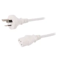 Cable 3X0.75Mm2 As/Nzs 3112 I plug,IEC C13 female Pvc 1.5M  Sn27-3/07/1.5Wh