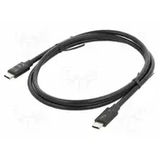 Cable bidirectional Usb C plug,both sides gold-plated 1M  Delock-81249 81249