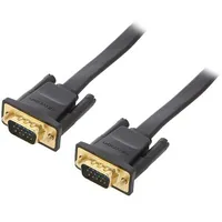 Cable D-Sub 15Pin Hd plug,both sides black 5M flat Core Cu  Daibj