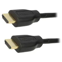 Cable Hdmi 1.4 plug,both sides Pvc Len 2M black  Ch0037
