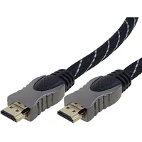 Cable Hdmi 1.4 plug,both sides Pvc textile 3M  Cg573A-030-Pb