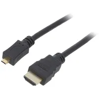 Cable Hdmi 2.0 plug,micro plug Pvc Len 1M black  Hdmi.he320.010 53781