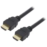 Cable Hdmi 2.1 plug,both sides 1M black  Ak-330124-010-S