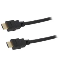 Cable Hdmi 2.1 plug,both sides 3M black  Ch0079