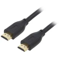 Cable Hdmi 2.1 plug,both sides Pvc 3M black Core Cu  Cc-Hdmi8K-3M