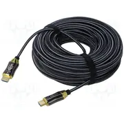 Cable Hdmi plug,both sides Pa 30M black Core Cu  Ccbp-Hdmi8K-Aoc-30 Ccbp-Hdmi8K-Aoc-30M