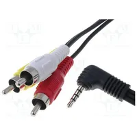 Cable Jack 3,5Mm 4Pin plug,RCA plug x3 2.5M  Cable-442/2.5