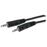 Cable Jack 3.5Mm plug,both sides 1.2M black  Bqc-Jpsjps-0120