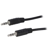 Cable Jack 3.5Mm plug,both sides 5M black  Ca1052