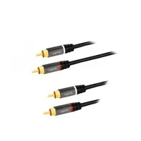 Cable Rca plug,both sides 3M Plating gold-plated black Pvc  Ca1206