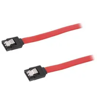 Cable Sata plug,both sides 500Mm red Core Cu 26Awg  Ak-400102-005-R