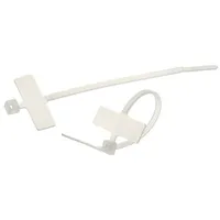 Cable tie with label L 100Mm W 2.5Mm polyamide natural  Yj-98X