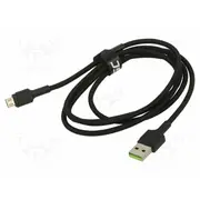 Cable Usb 2.0 A plug,USB B micro plug 1.2M black 480Mbps  Gc-Kabgc20 Kabgc20