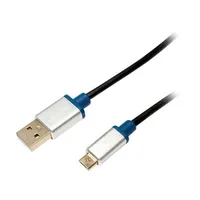 Cable Usb 2.0 A plug,USB B micro plug 1M black  Buam210