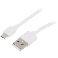 Cable Usb 2.0 A plug,USB B micro plug 2M white  Usba-Bmic/020Wh 38666