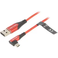 Cable Usb 2.0 A plug,USB B micro reversible angled plug  Cobrh