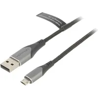 Cable Usb 2.0 A plug,USB B micro reversible plug 1M 2A  Cochf