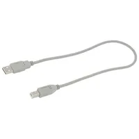 Cable Usb 2.0 A plug,USB B plug 0.5M black  Qoltec-50394 50394