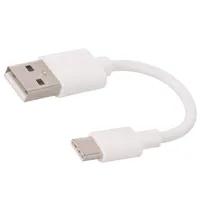 Cable Usb 2.0 A plug,USB C plug 0.1M white Core Cu Pvc  Usb-Usbc-0.1-Wh 38677