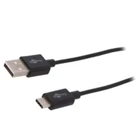 Cable Usb 2.0 A plug,USB C plug 1M black Core Cu 480Mbps  Usb-Usbc-1.0-Bk 45735