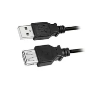 Cable Usb 2.0 A socket,USB plug nickel plated 2M black  Cu0010B