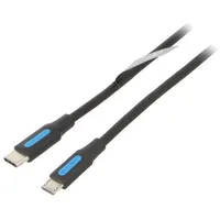 Cable Usb 2.0 B micro plug,USB C plug nickel plated 1.5M  Covbg