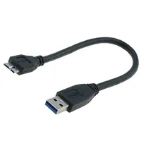 Cable Usb 3.0 A plug,USB B micro plug nickel plated  Ak-300117-003-S