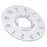 Collar with scale polycarbonate transparent push-in 26Mm  A4413049