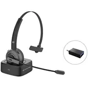 Conceptronic Polona03Bd austiņas un brīvroku komplekts Bezvadu Birojs / zvanu centrs Bluetooth Uzlādes statīvs Melns  4015867226919