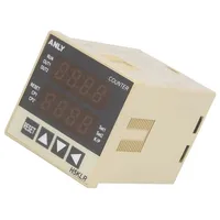 Counter electronical Led x2 pulses 9999 Dpdt Out 1 250Vac/5A  A-H5Klr-11-24V H5Klr-11 12-48V Ac/Dc