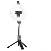 Cp X2 Led 16Cm Uzlādējama Selfie Lampa ar Bt Pulti  Rokturi Grīdas statīvu 20-90Cm Telefona Cpx2 4752128056433