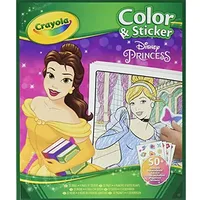Crayola Princeses krāsojamā grāmata ar uzlīmēm  04-0202 0071662302023