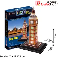 Cubicfun Led 3D puzle Big Ben  L501H 6944588205010
