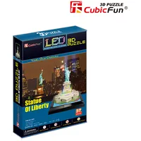 Cubicfun Led 3D puzle Brīvības statuja  L505H 6944588205058