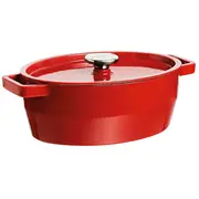 Čuguna katls 5,8L Pyrex ovāls 33X25Cm sarkans  33Sc5Ac33 3426470022835